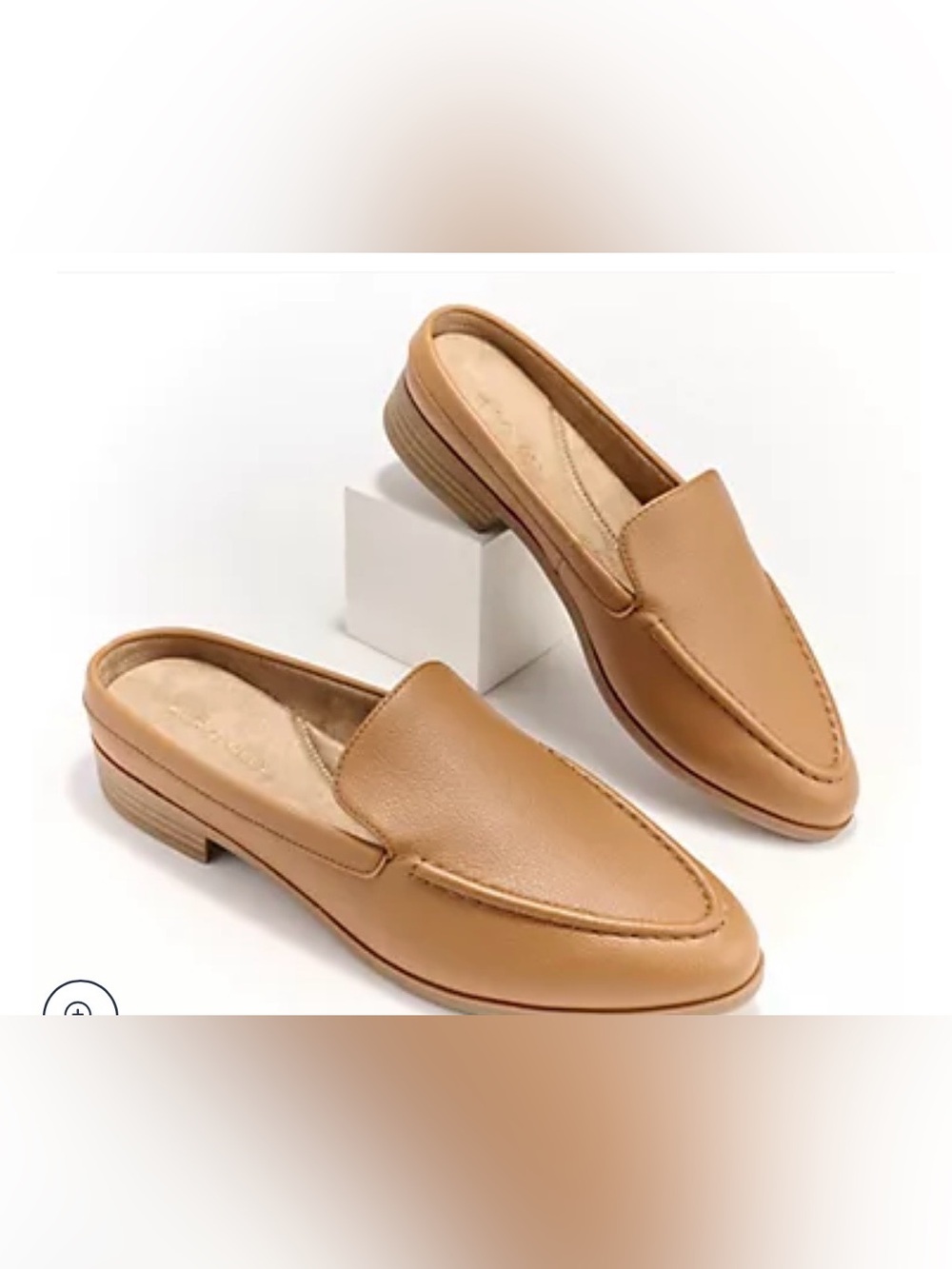AEROSOLES Classic Tan Leather Slip-On Women's Loafers size 10.5 NEW, no box